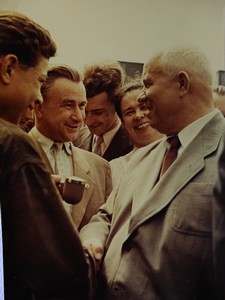 13. 7. 1957 Nikita Chruščov první tajemník ÚV KSSS na návštěvě NHKG